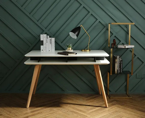 Письменный стол Norman 120x70 белый | Купить в Hallberg.ru