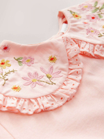 Лонгслив с воротником для девочки Next E71-140, Персиковый