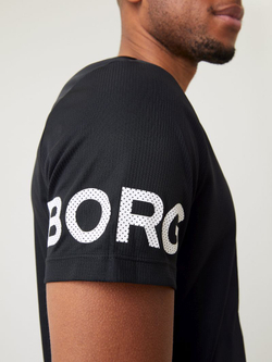 Футболка мужская теннисная Björn Borg Light T-shirt - black beauty