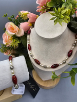 Комплект бижутерии Таля Арт "Лава" ручной работы с натуральными камнями