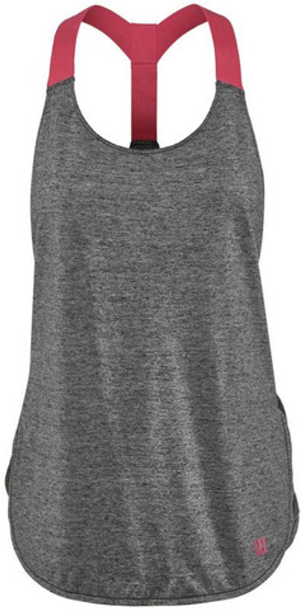 Женский топ теннисный Wilson Competition Flecked Tank - серый