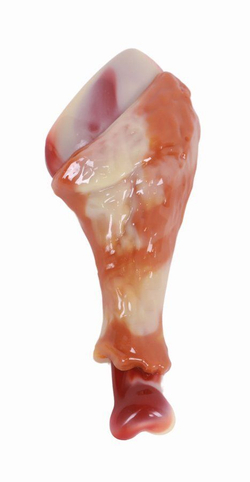 Игрушка для собак Карнивор голень, вкус бекона, красная