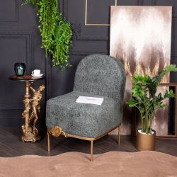 Кресло Monstera Deliciosa (Монстера) Лазурный Амбер