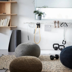 Пуф - IKEA SANDARED/САНДАРЕД/САНДАРЭД ИКЕА, 41х56 см, серый