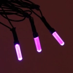 Гирлянда для дома «Кристаллы» 5 м 36 ламп LED черный пров., 8 реж.,IP-40, Фиолетовый (возможность соединения)