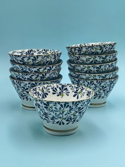 Салатник 12,5х7,5 см. "Япония" синий декор