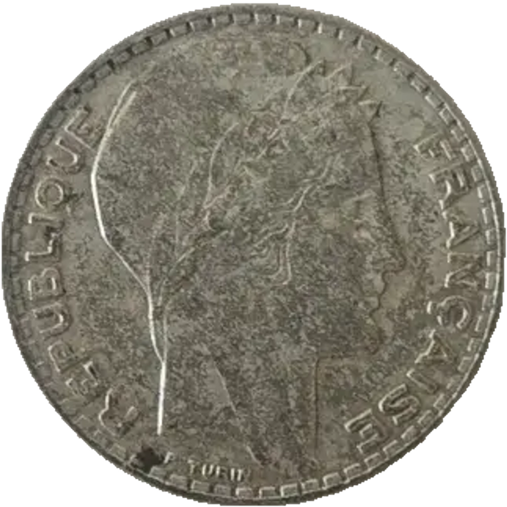 France, 10 Francs 1934 – "Turin" Series, XF