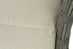 "Валенсия" диван из искусственного ротанга трехместный, цвет серый