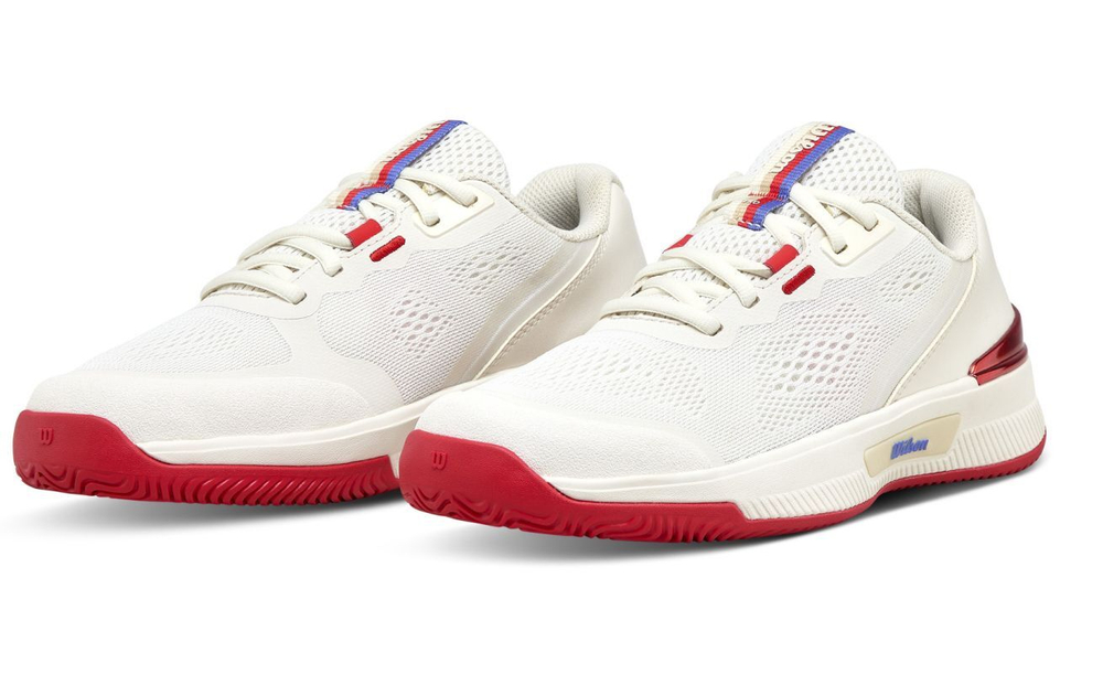 Женские теннисные кроссовки Wilson Intrigue Pro - tofu/infrared/amparo blue