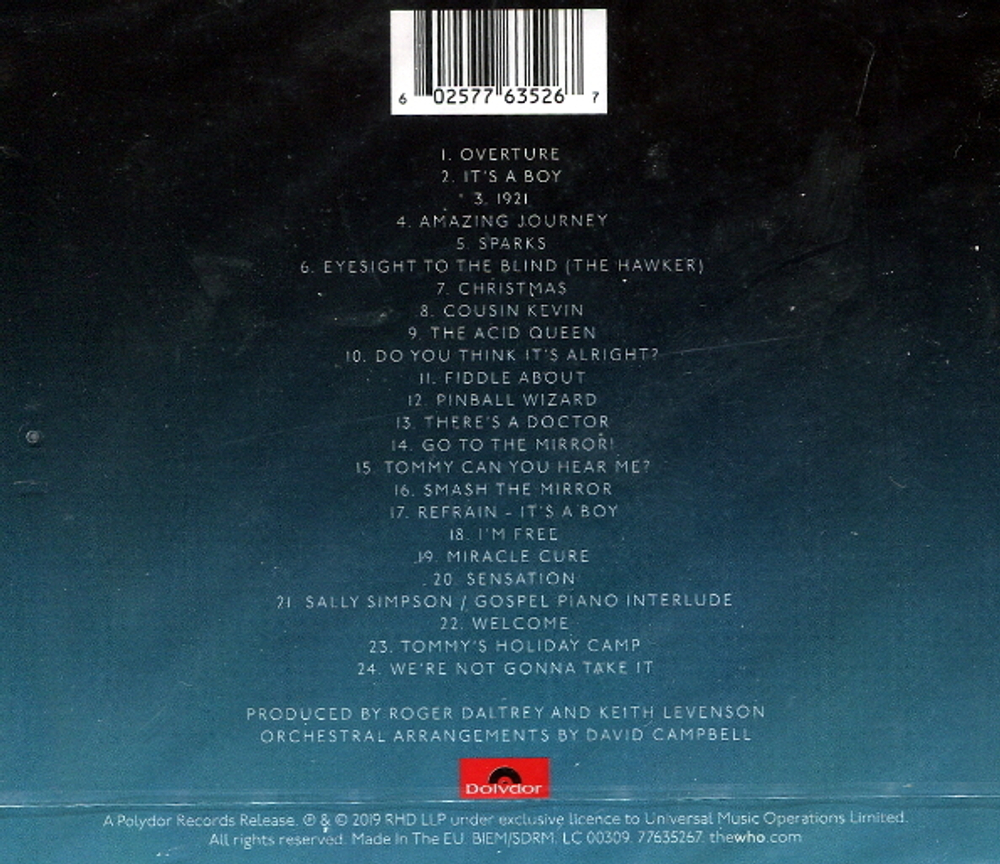 Roger Daltrey / The Who’s Tommy Classical (CD)