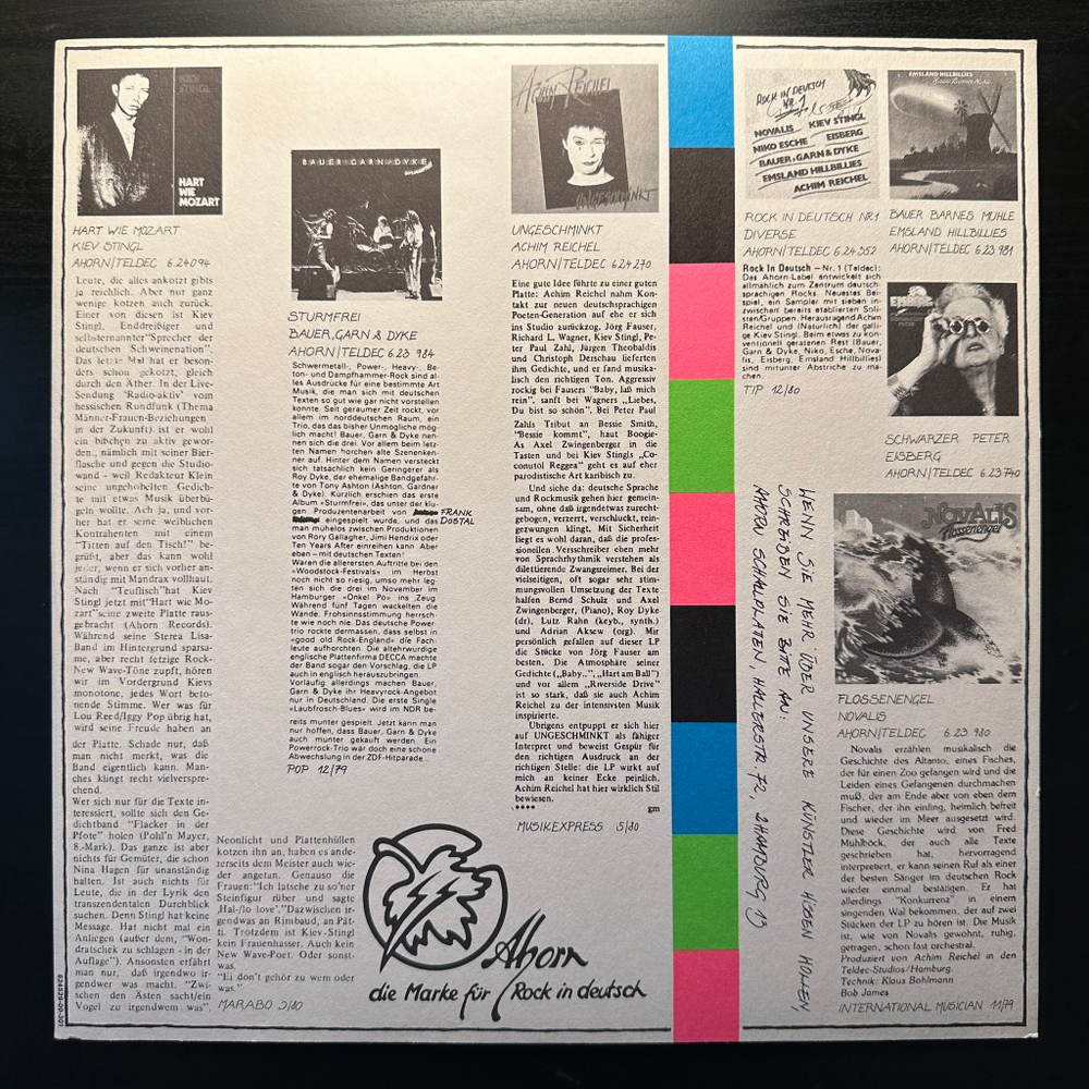 Novalis – Augenblicke (Германия 1980г.)