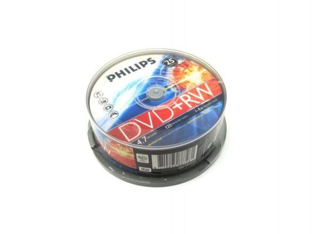Диск DVD+RW 4,7Gb 4х 1шт Philips