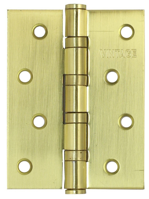 Петля универсальная 4BB-SB 100*75*2,5 матовое золото