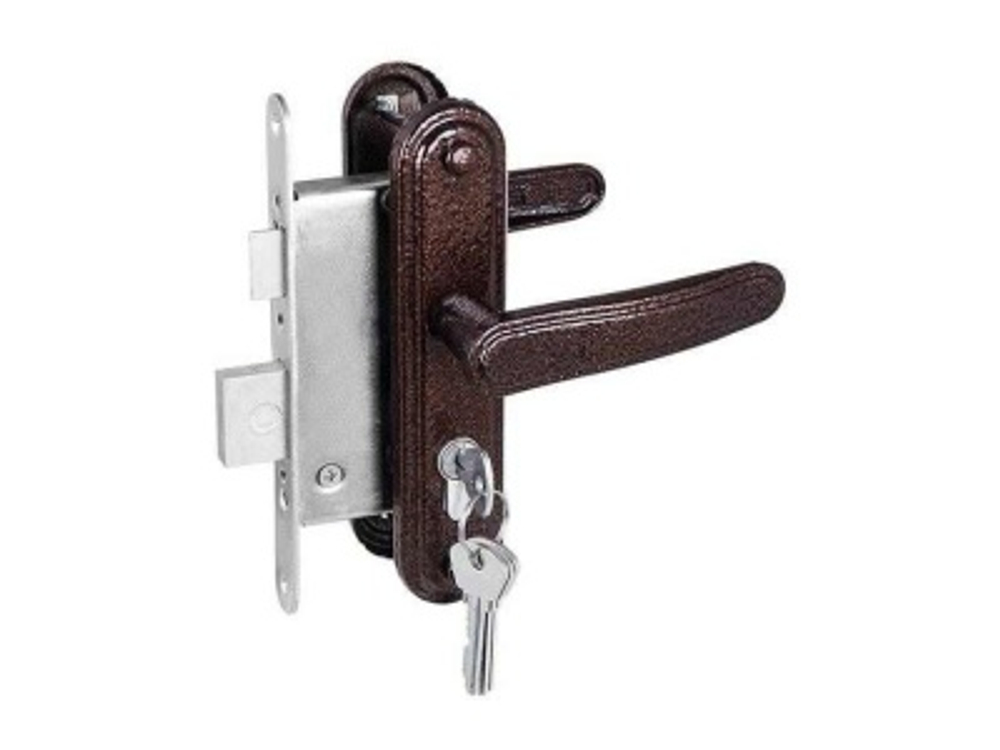 Замок врезной ЗВ4-3.03 медь Птимаш (10шт/уп)