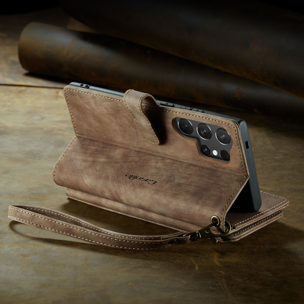 Многофункциональный чехол-кошелек CaseMe 3 in 1 Matte Wallet для Samsung Galaxy S25 Ultra