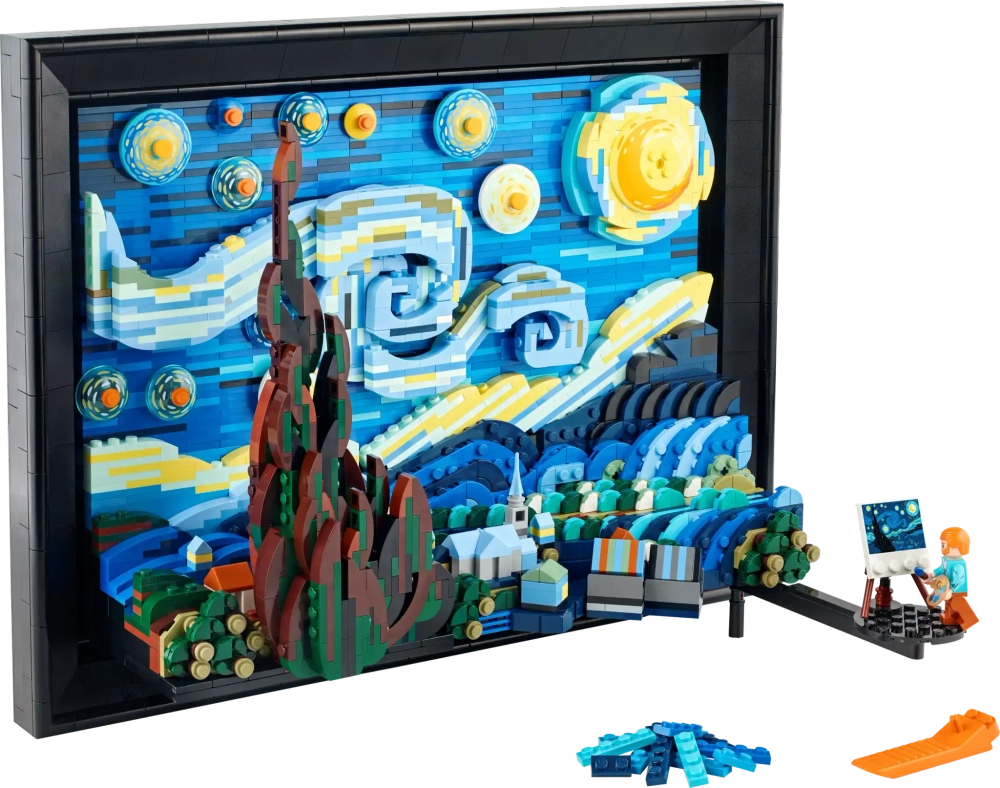 Конструктор LEGO Ideas 21333 Винсент Ван Гог: Звёздная ночь