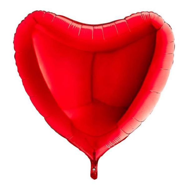 Шар сердце Красный 91см