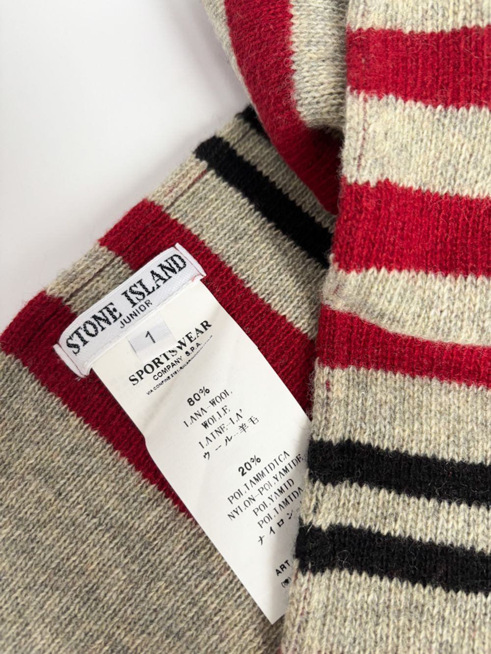 Шерстяной шарф Stone Island, 135*21