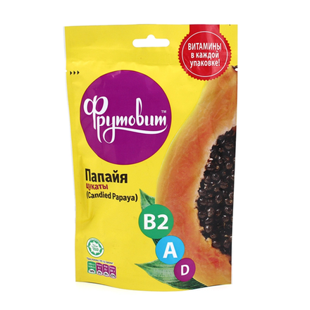 Папайя цукаты Фрутовит 100 гр