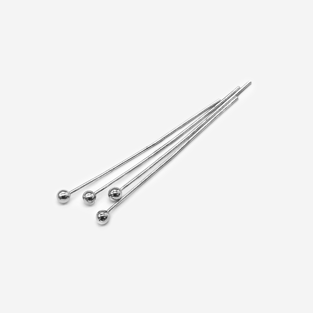 Пины с шариком, 25*0,4мм, родирование