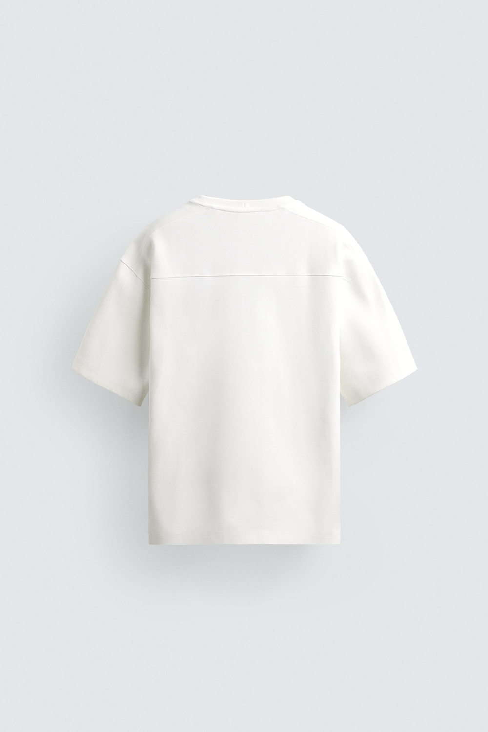 ZARA ТОЛСТОВКА RELAXED FIT ИЗ ИНТЕРЛОКА, БЕЛЫЙ