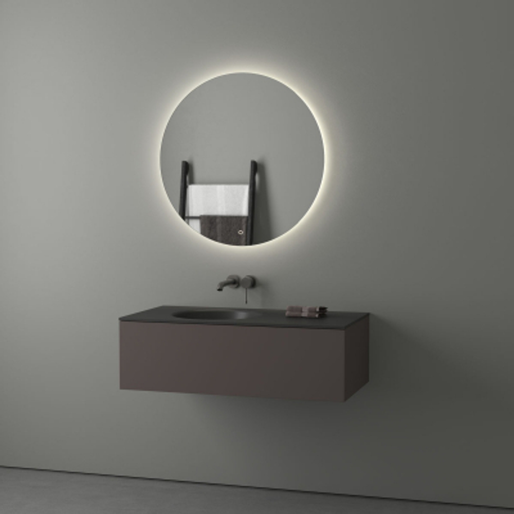 Зеркало Evoform с LED-подсветкой 21 W Ø80 см Сенсорный выключатель Нейтральный белый свет