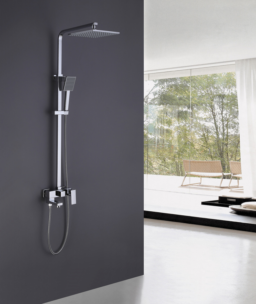 Душевая стойка ABBER Daheim AF8216L с изливом, хром