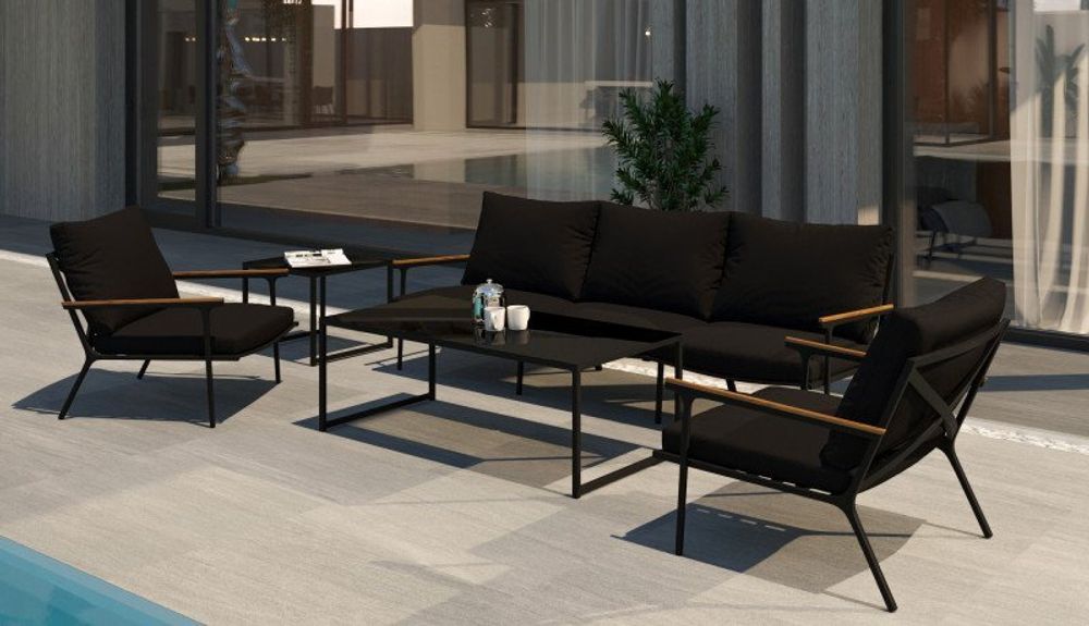 Calma long, набор антрацит/черный, алюминий