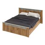 "Франк" Кровать двойная 1.6 КР-14 крафт/метрополитан грей