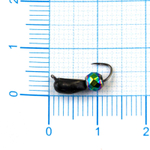 Мормышка Владимирская 375 "Гвоздик с кристаллом хамелеон", с коронкой, 3мм, 0.8гр (15шт/уп)