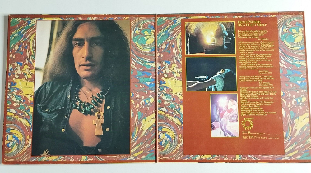 Винтажная виниловая пластинка LP Ken Hensley Proud Words On A Dusty Shelf (Japan 1973) (No Obi) YZ-11-BZ