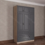 Шкаф распашной с антресолью 3/7 (мадес)