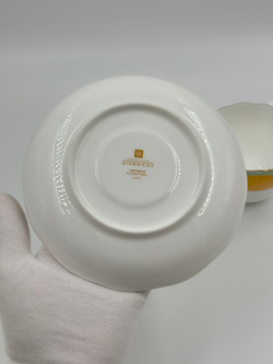 Чайная пара с жёлтой каймой Givenchy by Yamaka