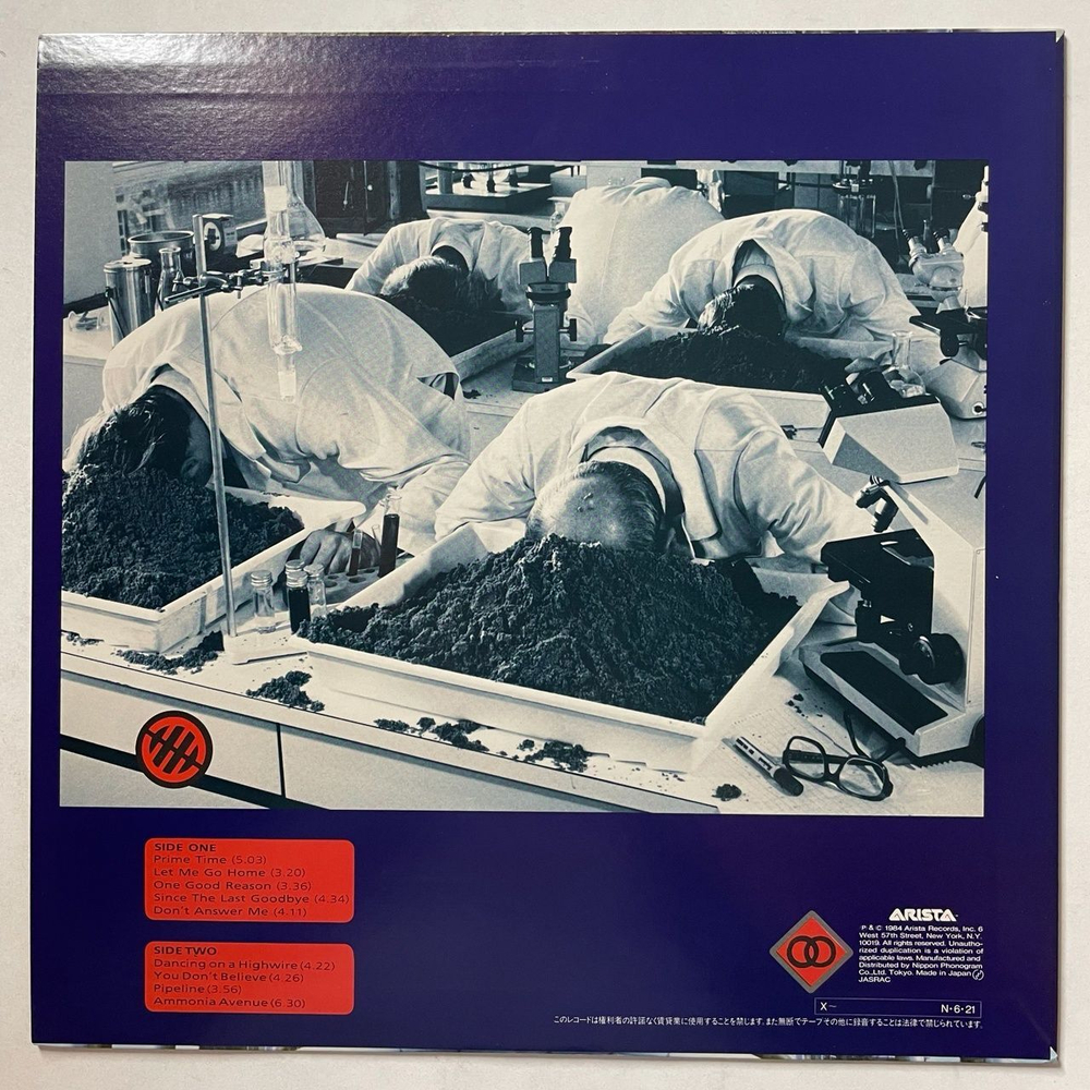 Винтажная виниловая пластинка LP The Alan Parsons Project Ammonia Avenue (Japan 1984) (No Obi) Prime Time