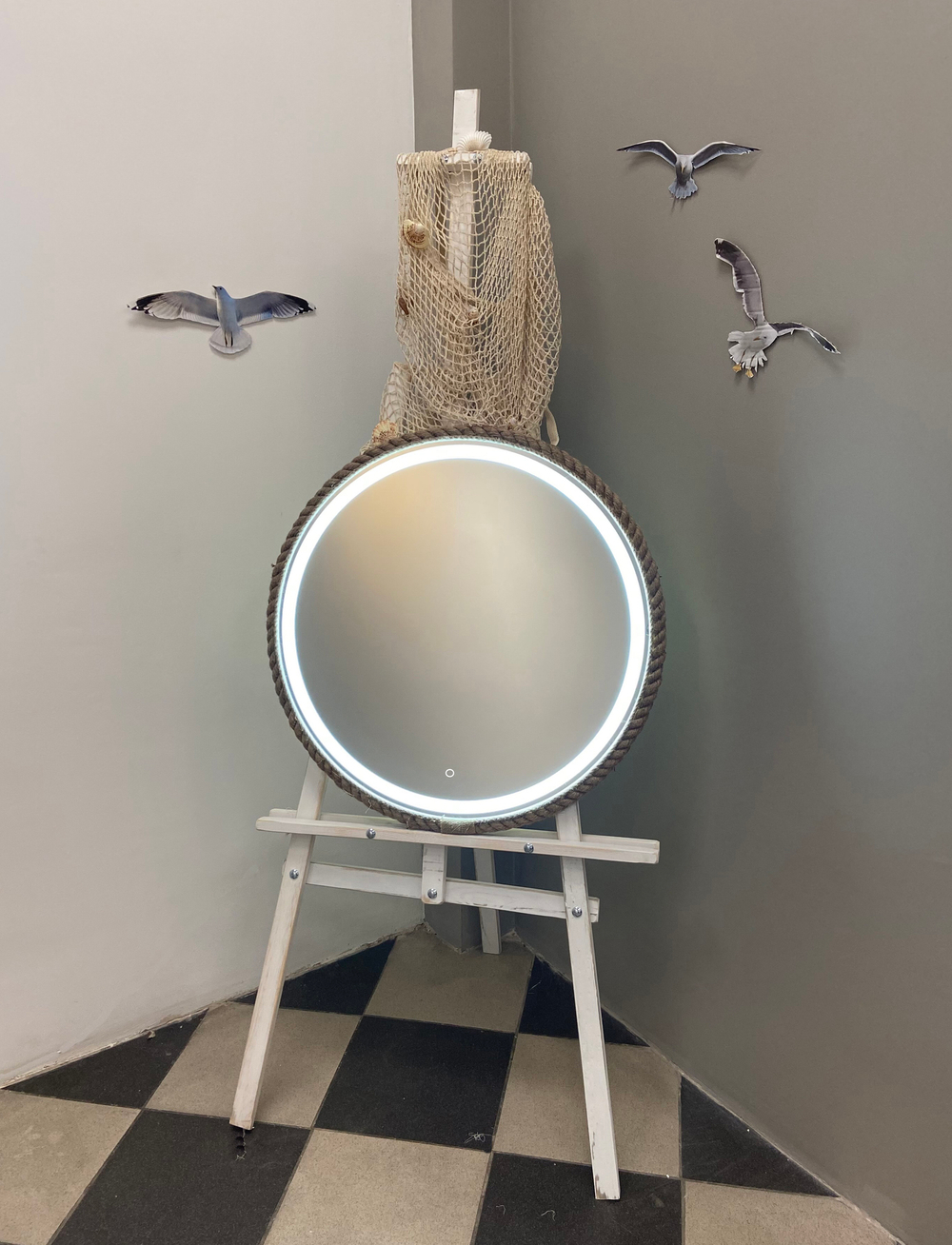 Зеркало Azario Бригантина 65 см LED-00002573 с подсветкой