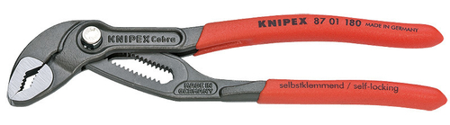 Клещи трубные KNIPEX Cobra® черненая 180 мм 8701180