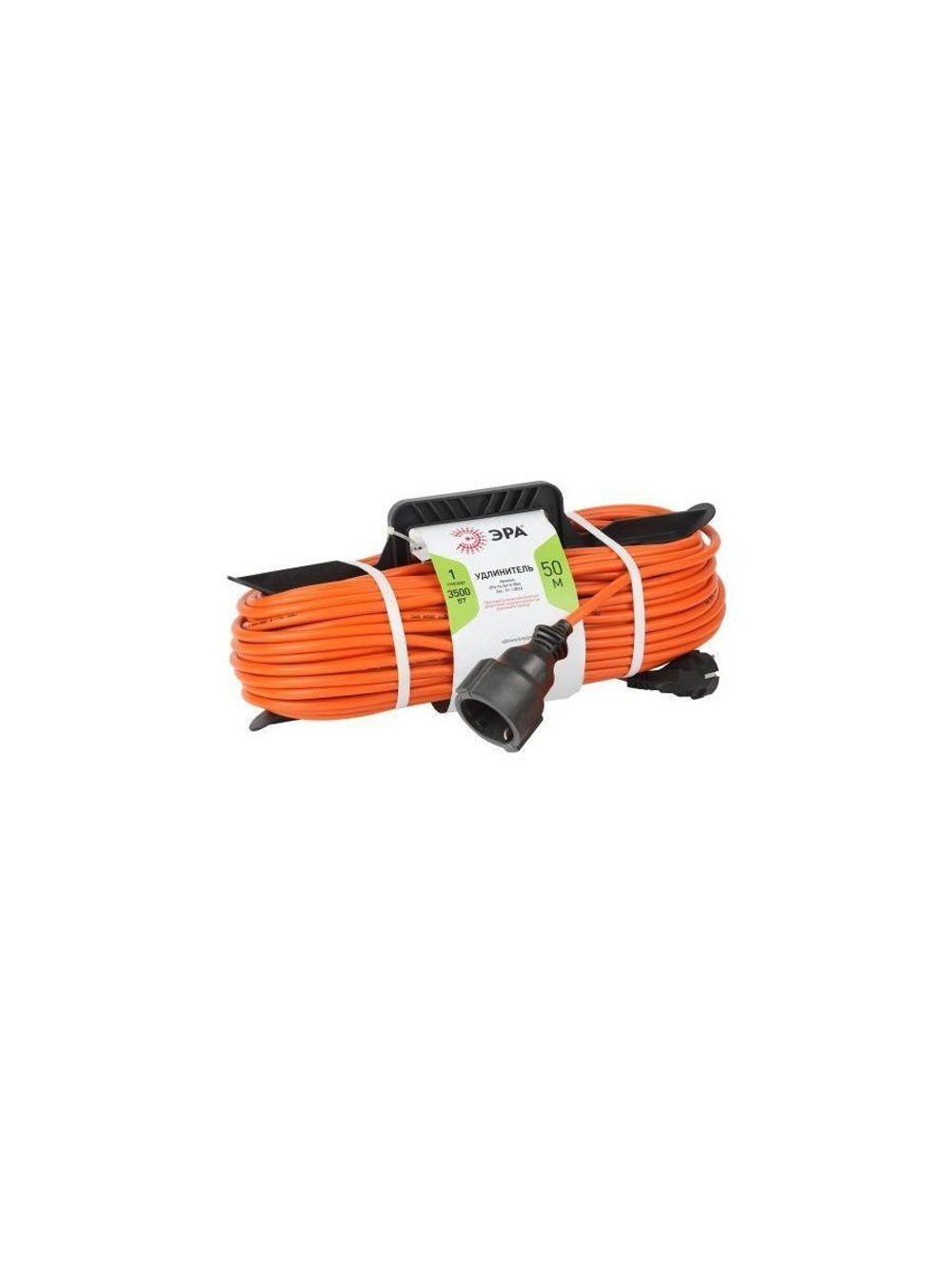 Удлинитель-шнур на рамке 1х50м с заземл. 16А IP20 UFx-1e-3х1.5-50m ПВС 3х1.5 Эра Б0046814
