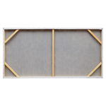 Панно декоративное с ручной росписью by feel, 140х70 см, хаки