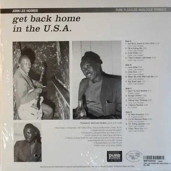 John Lee Hooker - Get Back Home In The U.S.A. - (Audiophile Edition) LP
