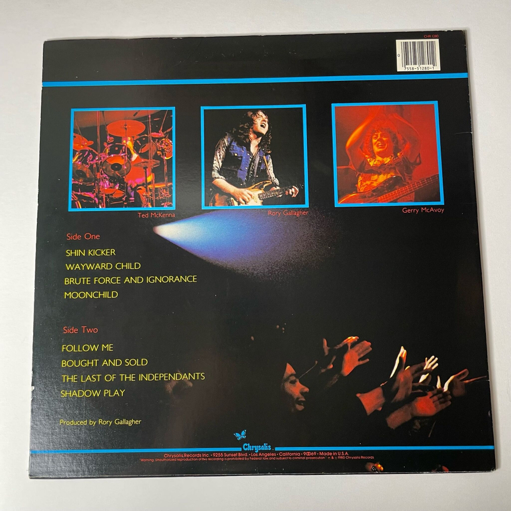 Винтажная виниловая пластинка LP Rory Gallagher Stage Struck (USA 1980) Moonchild