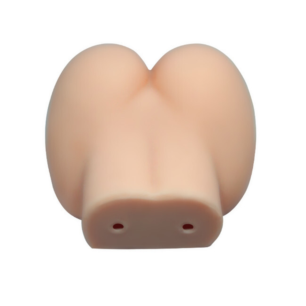 Мастурбатор вагина-анус с вибрацией Crazy Bull Busty Butt (Цвет: телесный)
