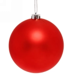 Новогодний шар 15 см «Матовый», красный