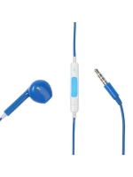 Наушники Luazon RX-13, вкладыши, микрофон, синие