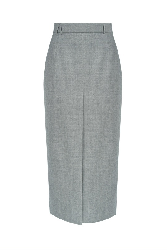 Юбка карандаш светло серая