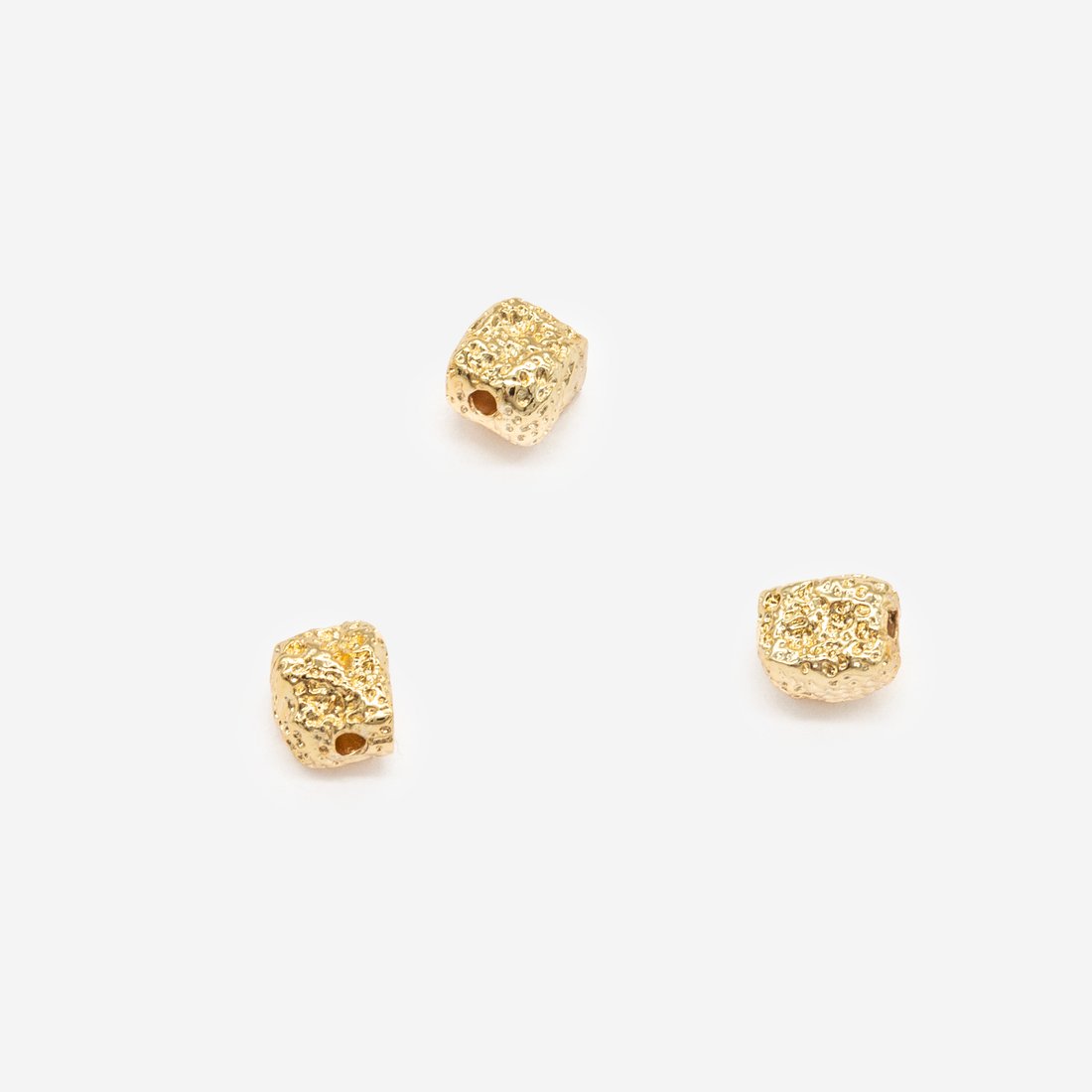 Бусина-разделитель в форме камушка 7*5,5мм, позолота