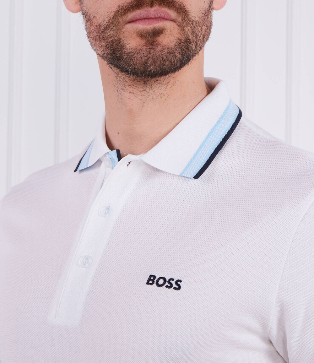 Поло Paddy BOSS GREEN - белый(50468983)