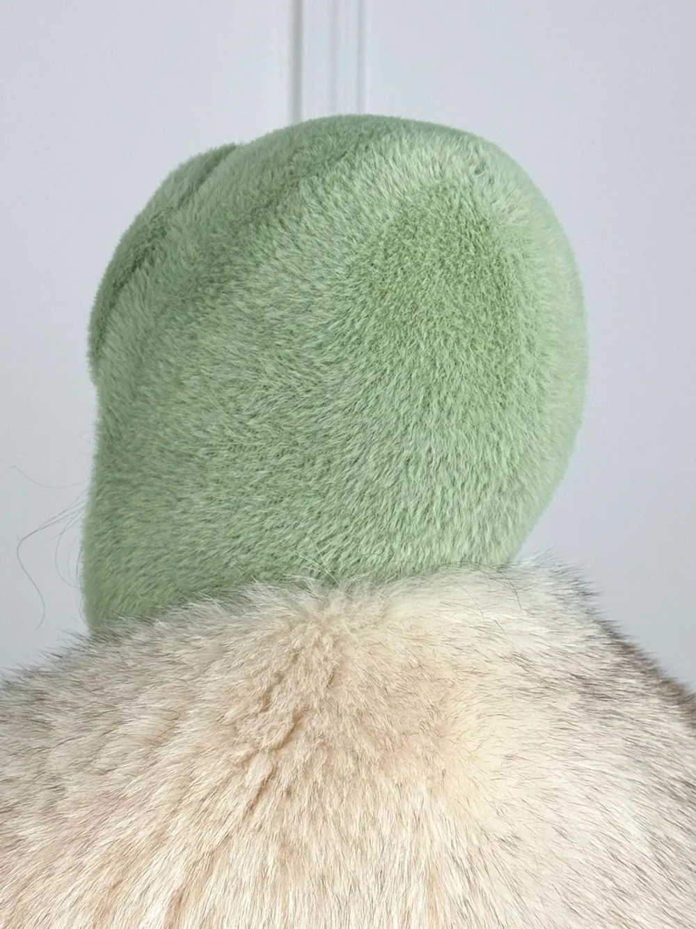 шапка зимняя ушанка из мягкого экомеха меховая