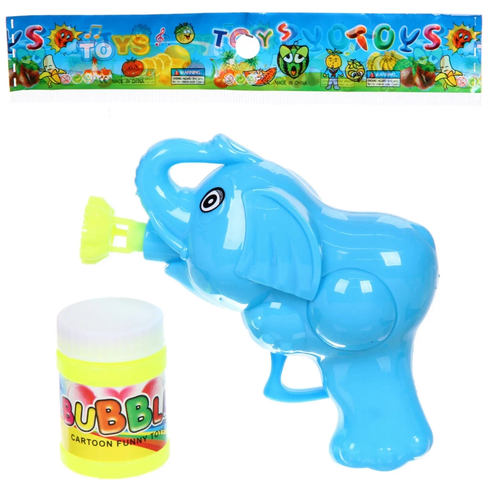 Мыльные пузыри «Слоник» пистолет 12*11,5 см, 50 мл, цвет микс