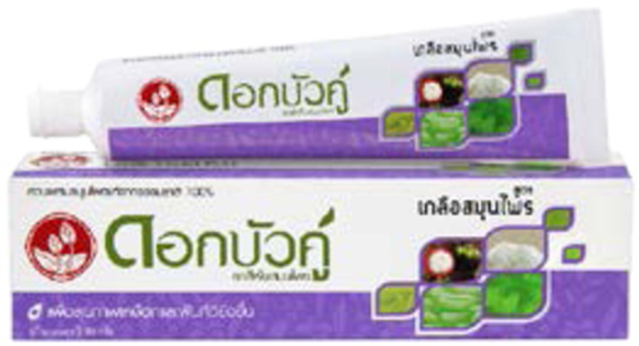 Зубная паста Dok Bua Ku Salt Herbal Соль и мангостин 30 г