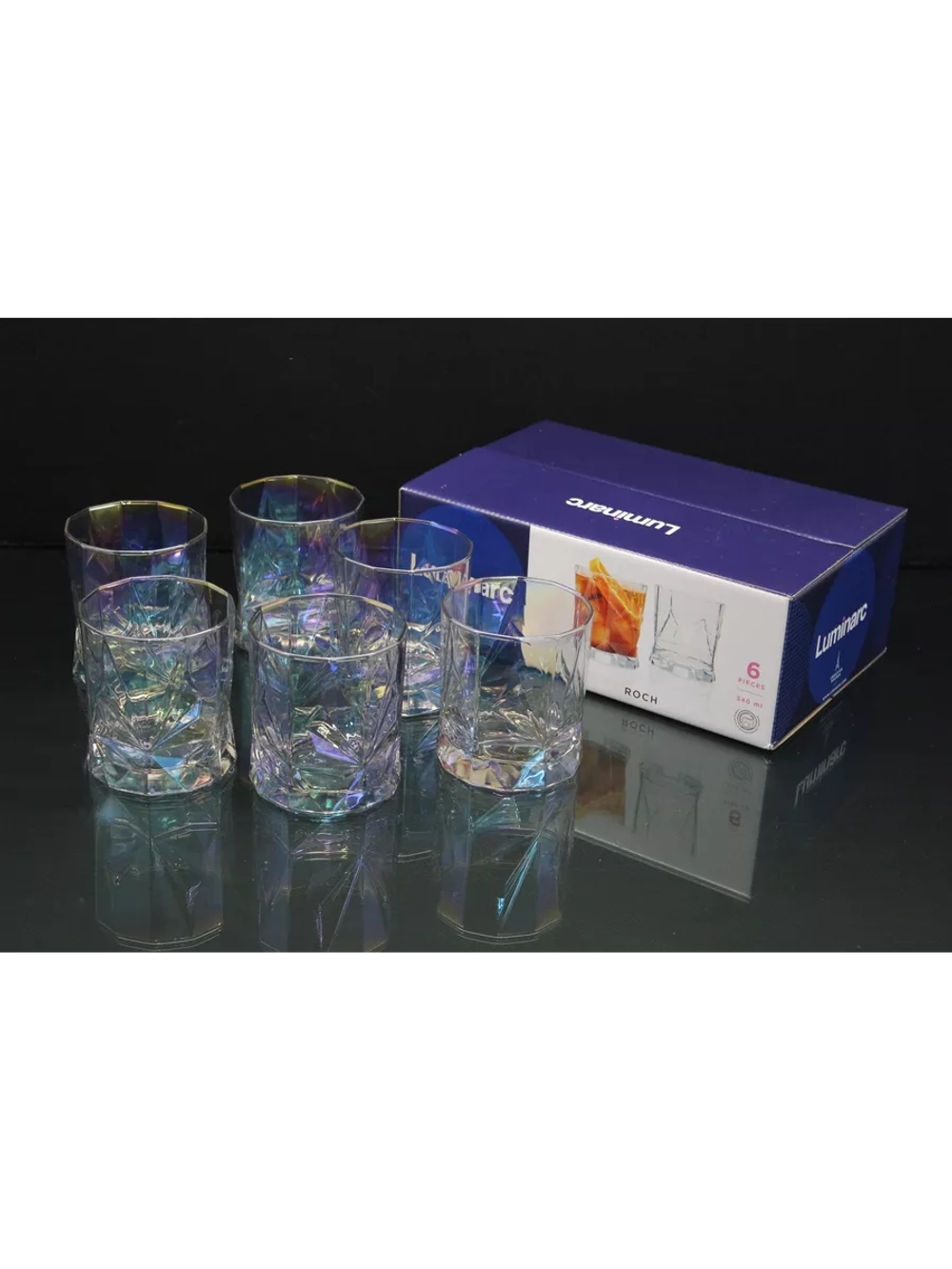 Набор низких стаканов 6шт, 340мл